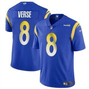 Mens Youths Kids Womens 8 Jared Verse Blue Vapor Stitched Jersey